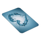 ハート状の水跳ね マグネット (右側)