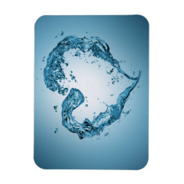 ハート状の水跳ね マグネット