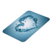 ハート状の水跳ね マグネット (左側)