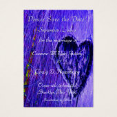 ハート独身の日付を青紫で保存 (正面)