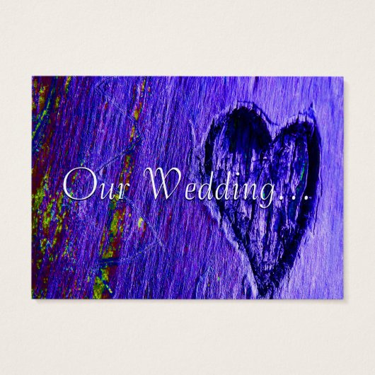 ハート独身の日付を青紫で保存 (裏面)