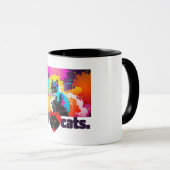 ハート猫 マグカップ (正面右)