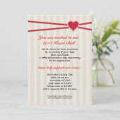 ハート球募金イベント招待状 招待状 (スタンド正面)