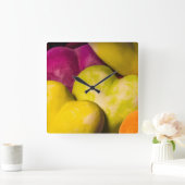 ハート甘いハート... スクエア壁時計 (ホーム)