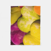 ハート甘いハート... フリースブランケット (正面)