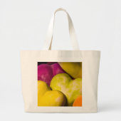 ハート甘いハート... ラージトートバッグ (正面)