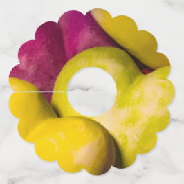 ハート甘いハート... ワイングラスタグ