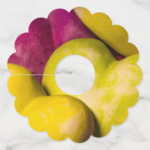 ハート甘いハート... ワイングラスタグ (正面)