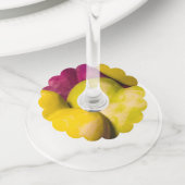 ハート甘いハート... ワイングラスタグ (クローズアップ)