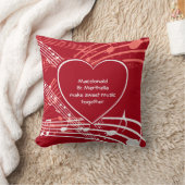 ハート甘い音楽 |クリスチャン |パーソナライズされた | クッション (ブランケット)