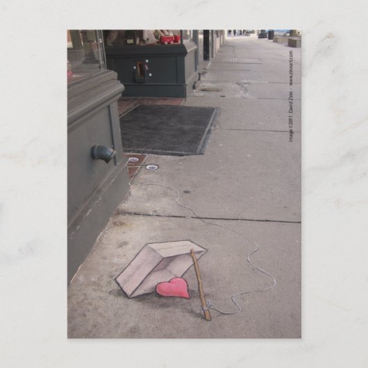 ハート用餌絵 ポストカード (正面)