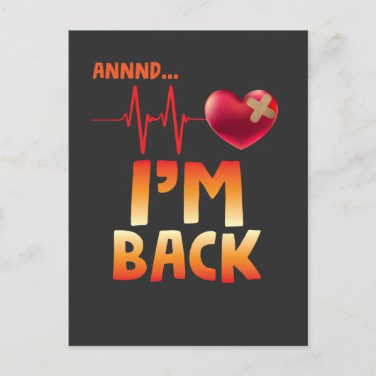 ハート病バイパス手術 ポストカード (正面)