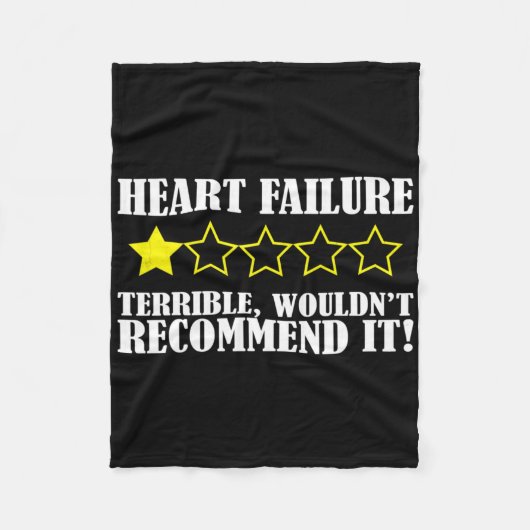 ハート病生存者の待ち受けを勧めない フリースブランケット (正面)