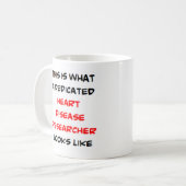 ハート病研究者素晴らし、 コーヒーマグカップ (正面左)