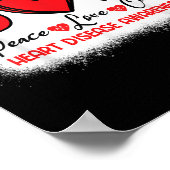 ハート病認識度平和ラブキュアゴーレッドヘア ポスター (角)