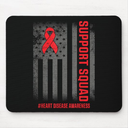 ハート病認識度月オープンハート病 マウスパッド (正面)