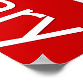 ハート病認識度月リボン ポスター (角)