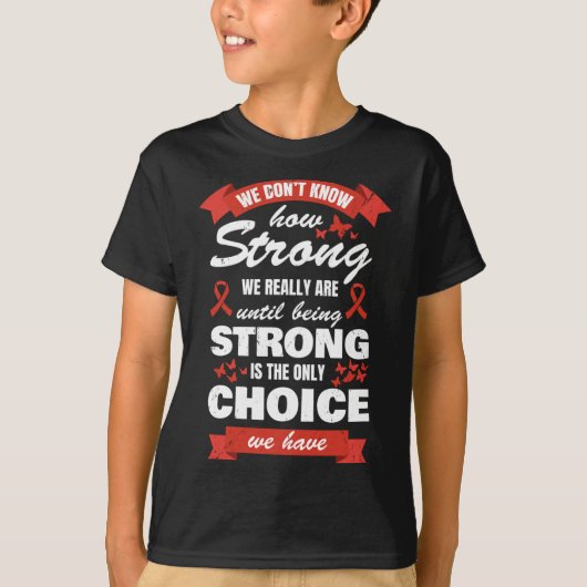 ハート病認識度月強いハートヘルス Tシャツ (正面)