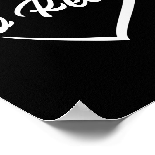 ハート病認識度月赤いハートアメリカ ポスター (角)