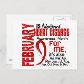 ハート病認識度毎月 ポストカード (正面/裏面)
