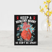 ハート病認識度 カード (黄色い花)