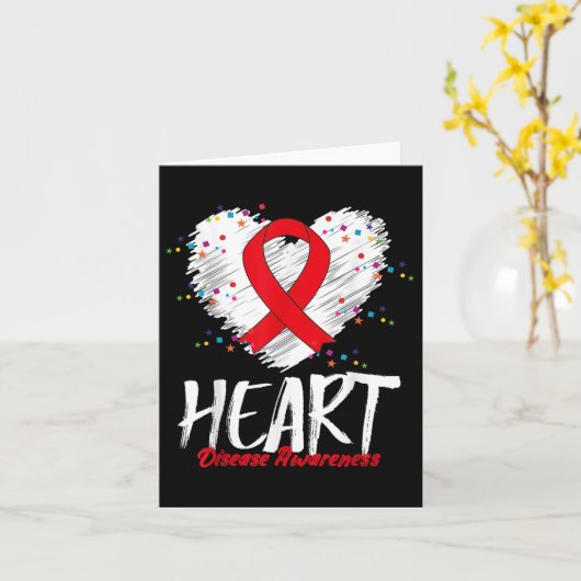 ハート病認識度_2 カード (黄色い花)