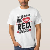 ハート病認識度 Tシャツ (正面)