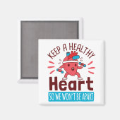 ハート病認識度a健康ハート マグネット (正面/裏面)