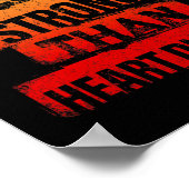 ハート病赤リボン生存者より強い ポスター (角)