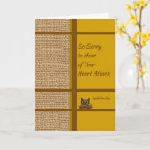 ハート発作を起こした男性が元気になる カード (黄色い花)