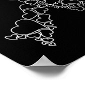 ハート白血病認識度月 – 私たち衣服オレンジHo ポスター (角)