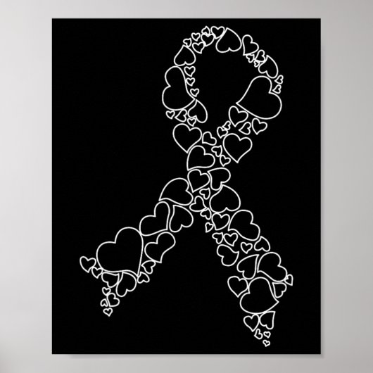 ハート白血病認識度月 – 私たち衣服オレンジHo ポスター (正面)