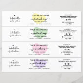 ハート白黒ソープベリーバンドラップラベル (正面)