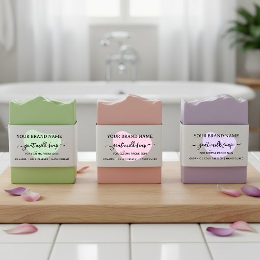 ハート白黒ソープベリーバンドラップラベル