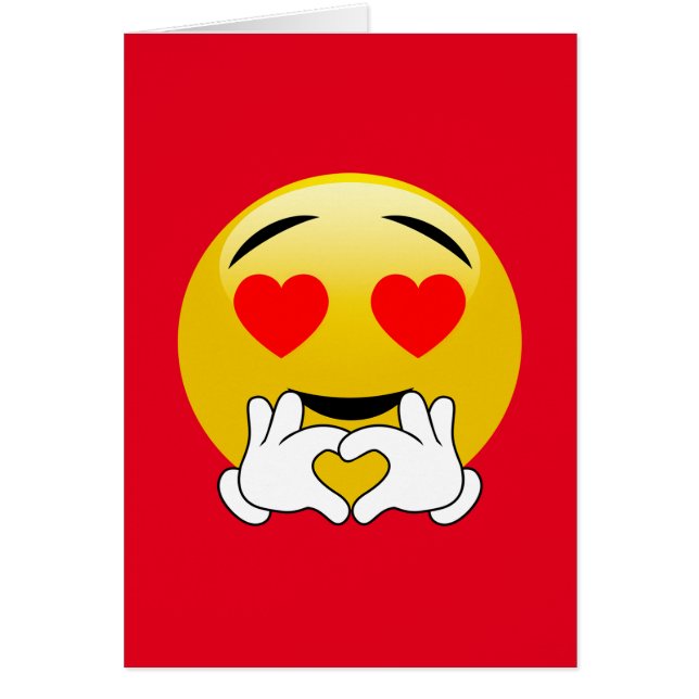 ハート目及び手を搭載するEmoji (正面)