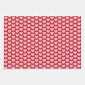 ハート矢印イニシャルバレンタパーソナライズされたイン ラッピングペーパーシート (正面3)