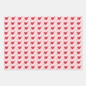 ハート矢印イニシャルバレンタパーソナライズされたイン ラッピングペーパーシート (正面2)