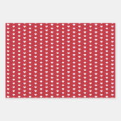 ハート矢印イニシャルバレンタパーソナライズされたイン ラッピングペーパーシート (正面)