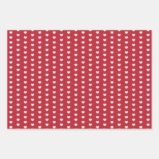 ハート矢印イニシャルバレンタパーソナライズされたイン ラッピングペーパーシート (正面)