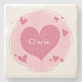 ハート石コースターの名前 ストーンコースター