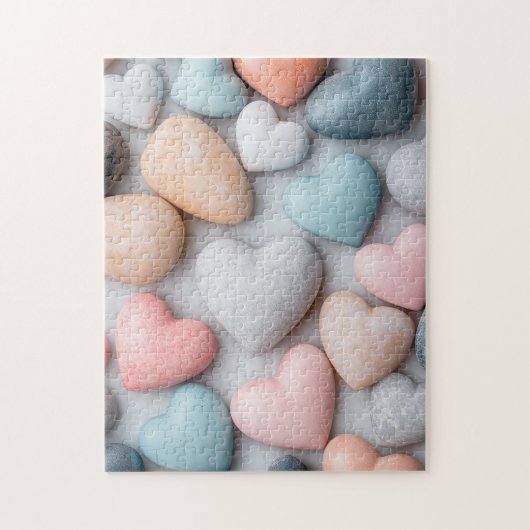 ハート石パズル ジグソーパズル (縦)
