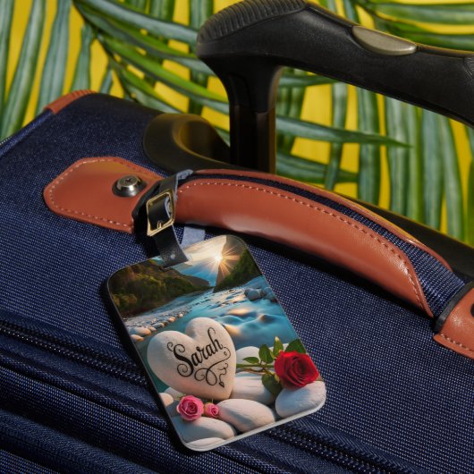 ハート石 ラゲッジタグ (正面インサイチュ1)