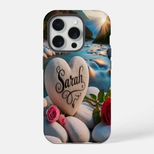 ハート石 iPhoneケース (裏面)
