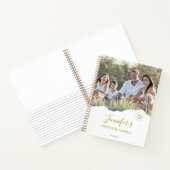 ハート破パーソナライズされた裂された写真の感謝ジャーナル ノートブック (内部)