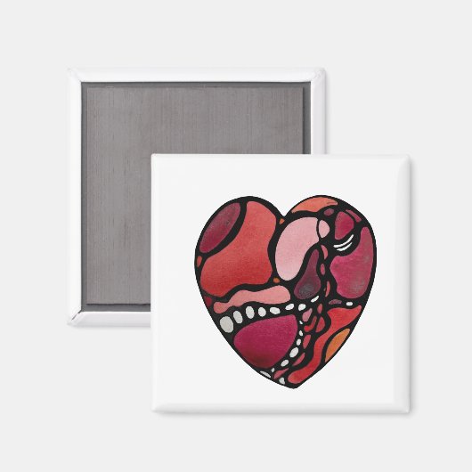 ハート磁石 マグネット (正面/裏面)