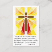 ハート祈りの言葉カード 名刺 (正面)