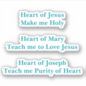 ハート祈りの言葉シール シール (正面)