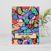 ハート神経画像デジタル水彩画 シーズンカード (スタンド正面)