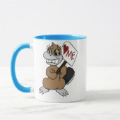 ハート私Platypiのマグ マグカップ (左)