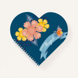 ハート秋のフローラスパイラルノート ノートブック